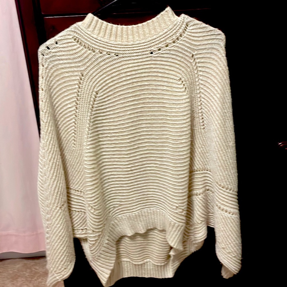Ya Los Angeles cream sweater. Size: all sizes
